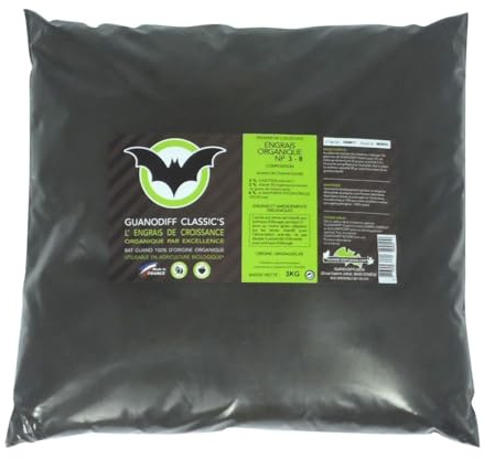 Engrais GUANODIFF Classic's - sachet de 3 kilos - Guano Diffusion