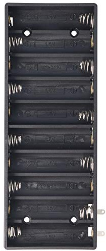 Batteriehalter für 10 Mignon AA LR6 Nebeneinander Batterie, Akku – Batteriehalter AA Mignon, Batterie Halterung Elektronik (Kunststoff)