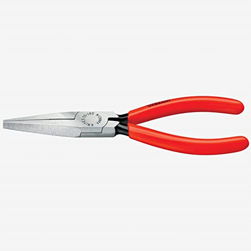 KNIPEX Tools - Long Nose Pliers, Flat Tips (3011190)