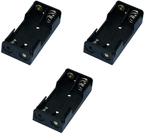 Aerzetix - Lot de 3 Supports de Piles pour 2 Piles AAA LR3