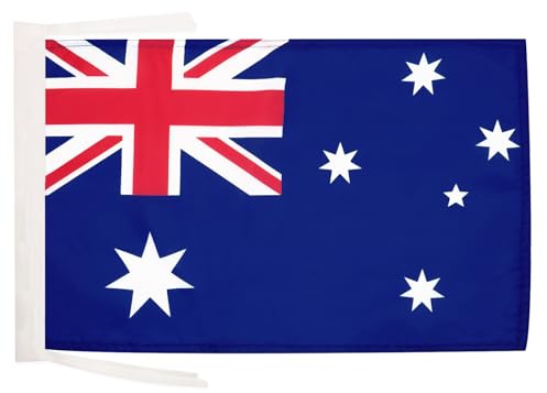 AZ FLAG Drapeau Australie 45x30 cm Australien Polyester 100D Cordelettes | Usage intérieur et extérieur Drapeau décoratif Australia coutures doubles et bords renforcés