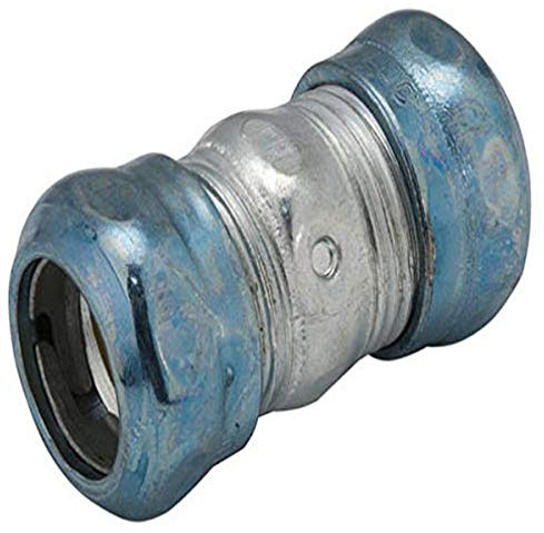 RACO 2923RT EMT Compression Coupling, Raintight, 3/4-Inch Trade Size, Steel (Pack of 25)