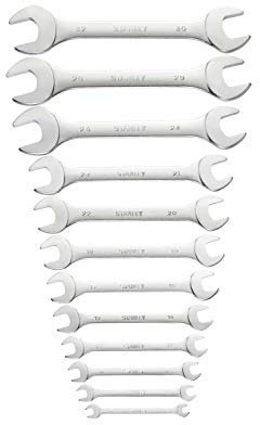 Stanley Fatmax 1-95-770 Combination Wrench, Silver, Set of 12 Piece