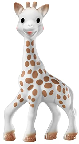 Sophie la girafe Baby Teether – 100% Natural Rubber Teething Toy – Handmade in France – BPA-Free, Non-Toxic, Vegan, Sensory Stimulating Teether for Newborns 0+ Months