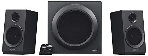 Logitech Z333 2.1 Speakers – Easy-Access Volume Control, Headphone Jack – PC, Mobile Device, TV, DVD/Blueray Player, and Game Console Compatible
