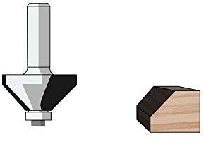 FAMAG Fasenfräser HM 15,9 x 6,4 x 52,4mm, 15° Fase, Schaft 8mm - 3102.815