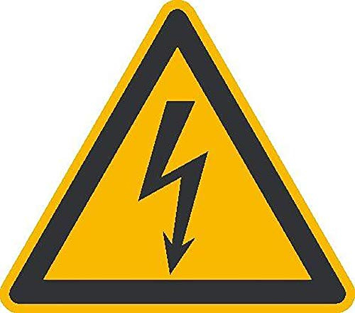 Varningsskylt folie 200 mm elektrisk spänning