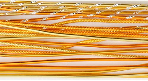 Vaessen Creative Alambre de Aluminio para Manualidades Set de 27 Piezas de 40 cm x 2 mm Dorado – Alambre Flexible Metálico para Bisutería, Arreglos Florales y Manualidades