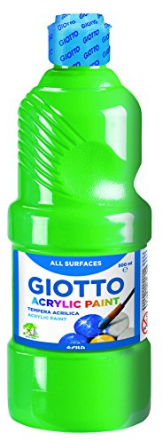 GIOTTO Acrylic Paint Acrylfarbe, mit Glanzeffekt, 500 ml - grün