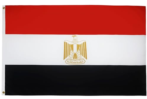 BANDIERA EGITTO 90x60cm - BANDIERA EGIZIANA 60 x 90 cm - AZ FLAG