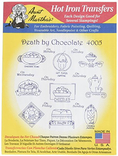 Aunt Martha's Iron On Transfer Patterns for Stitching, Embroidery or Fabric Painting