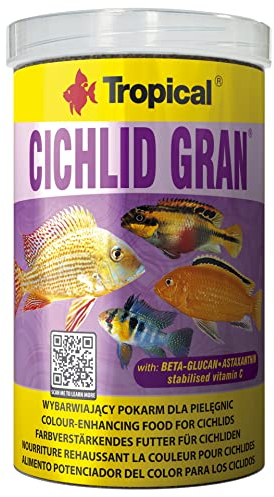 Tropical Cichlid Gran - farbverstärkendes Granulatfutter mit Beta-Glucan, 1er Pack (1 x 1 l)