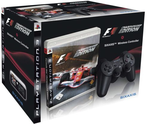 Manette Sixaxis PS3 noire + Formula One Championship Edition