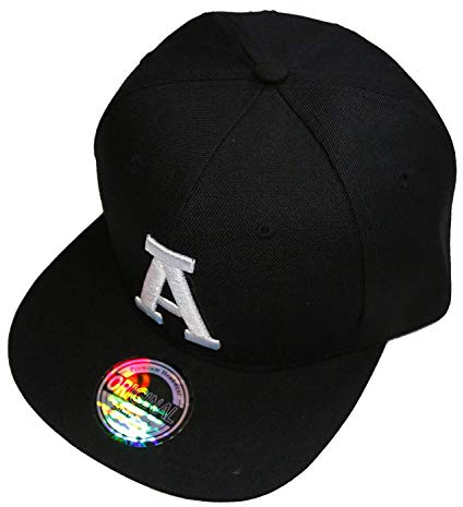 Premium Headwear Buchstaben Initialen Snapback Caps Black & White Baseball Cap