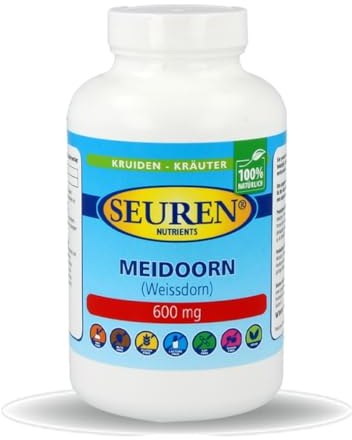 Seuren Nutrients Weissdorn/Weißdorn 600 mg 200 Kapseln
