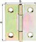 Alberts 345877 Scharnier | halbbreit | sendzimirverzinkt | 41 x 33 mm