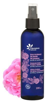 Fleurance Nature - Acqua floreale di rosa Damasco, cosmetico biologico, 200 ml