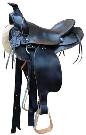 Amesbichler Reitsport Westernsattel Spoga, Glattleder Round Skirt, 15