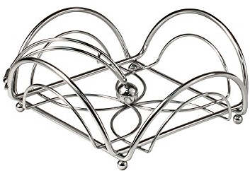 Spectrum Diversified Flower Flat Napkin Holder, Chrome