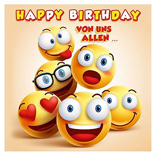 Depesche 5326.008 Glückwunsch-Karte zum Geburtstag mit 3D Motiv, Geburtstagskarte, ca. 17 x 17 cm groß, inkl. passendem Umschlag und Innentext