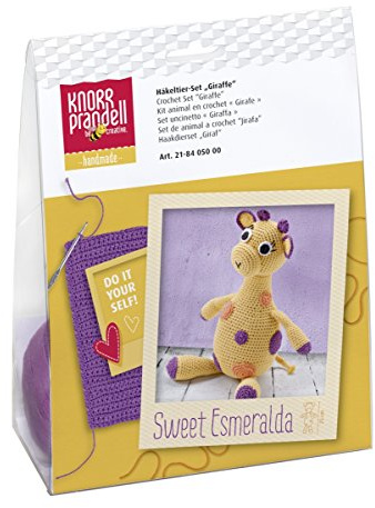 Knorr Prandell 218405000 - Häkeltier Set - Giraffe zum Selberhäkeln