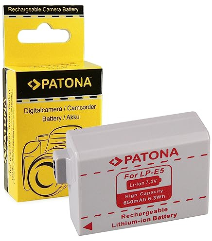 Accessory Kit For Digital Cameras/Camcorders With Canon LP-E5, LPE5 Battery