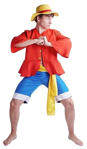CoolChange Luffy costume from One P after the 2 year separation from the Straw Hat Crew. Size: S