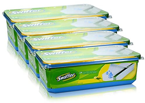4x Swiffer Wet Wischtücher Nachfüllpackung 24 Tücher