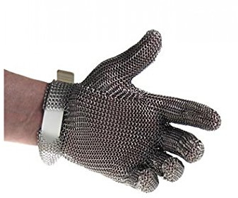 Euroflex Gant à Huîtres Chaîne Gants Taille S (1), Blanc, 1 pièce
