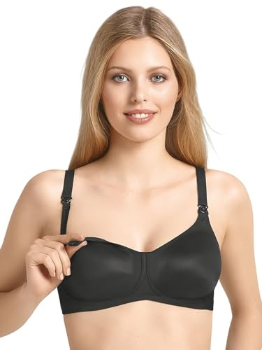 Anita Maternity Dam graviditet amnings-bh basic, Svart (svart 001), 80F