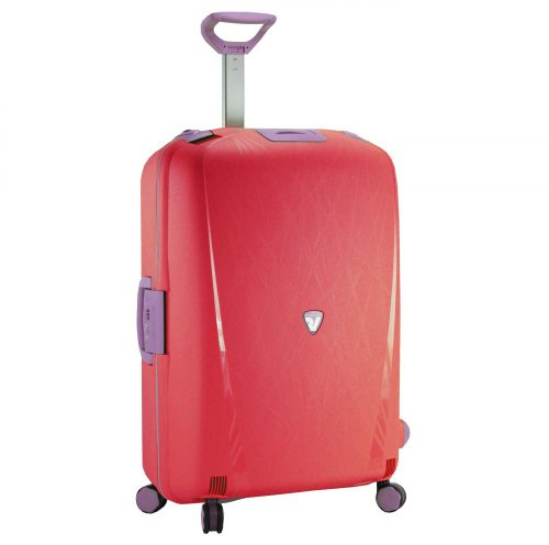 RONCATO Light trolley medio rigido 4 ruote con chiusura TSA, dimensioni 68x48x27 cm, Peso: 3,8 kg, valigia da stiva - Magenta