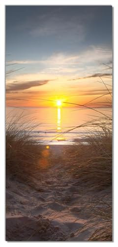 posterdepot Türtapete Türposter Sonnenuntergang am Strand - Größe 93 x 205 cm, 1 Stück, ktt0293
