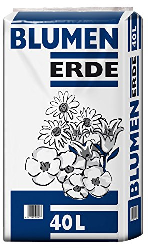 40 Liter Blumenerde zum universellen Gebrauch für Balkonblumen, als Gartenerde oder Pflanzerde
