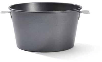 De Buyer - Moule haut à charlotte en acier antiadhésif - Diamètre 18 cm, hauteur 10 cm -, Noir