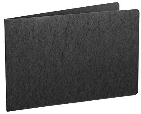 Oxford Pressboard 11 x 17 Report Cover, Presentation Cover, Resume Cover, 3 Capacity, Tape-Reinforced Side Hinge, Tabloid Size, Black (13206)