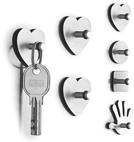 Zeller 11209 Set 3 Magnete HAND, mit Haken