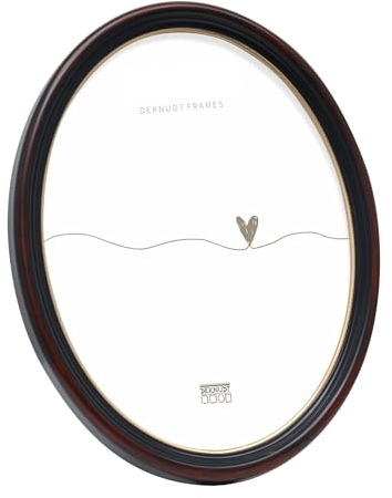 Deknudt Rahmen S100F9-13.0X18.0 Oval, Schwarz Klassisch