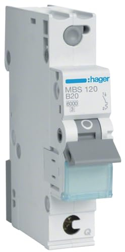 Hager MBS120 B-type 1P 1module(s) interruttore automatico