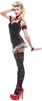HARTES Adult Costume Pin Up Girl Size 8-10 Uk Fancy Dress Fun