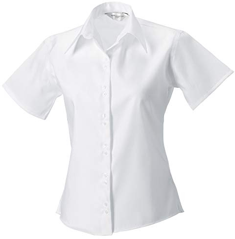 Russell Collection Blus, kort arm, strykfri