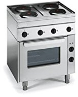 D.o.m. – Fogón eléctrico 4 placas 70 x 70 con horno