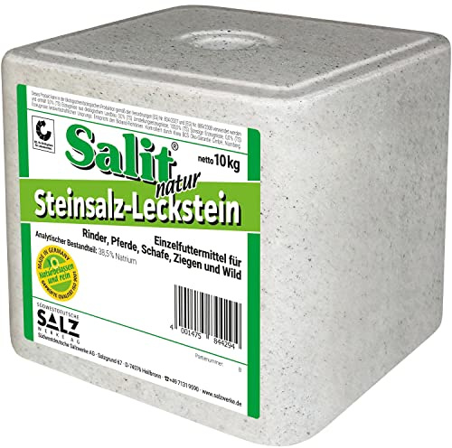 Salzleckstein Leckstein Mineralleckstein Steinsalz Salz 10kg Einzelfuttermittel Nutztiere
