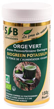 Sfb laboratoires - Orge vert jeunes pousses en poudre bio - 150 gr - Les bienfaits pour l'organism