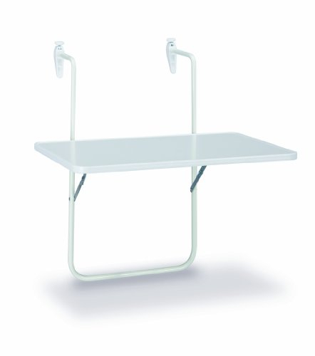 BEST 36506400 Balkon Hängetisch Boy 60 x 40 cm, weiß