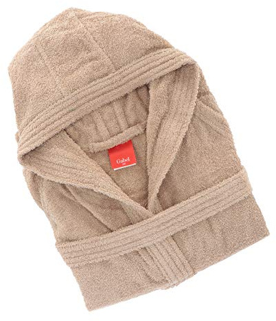 Gabel Accappatoio Adulto, 100% Cotone, Greige, Taglia XL