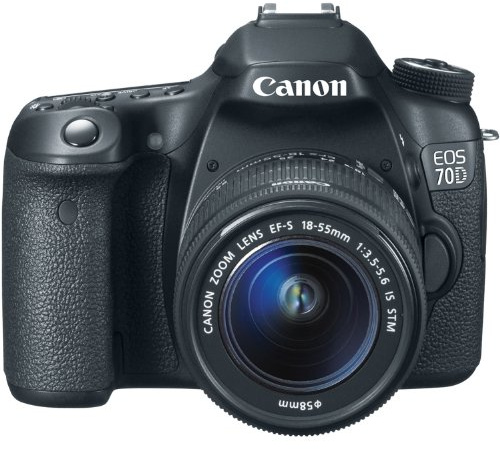 Canon EOS 70D Camera Kit SLR 20.2MP CMOS 5472 x 3648 pixels, Black - Digital Cameras (20.2MP, 5472 x 3648 pixels, CMOS, 10x, Full HD, Black) (Renewed)