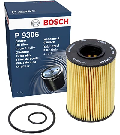 Bosch P9306 Filtro de Aceite para Coche - Separa Hollín y Partículas Metálicas del Aceite del Motor, con una Fiable Lubricación del Motor