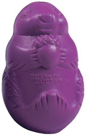 PetSafe Premier Squirrel Dude - Gioco Dispenser per Snack per Cani in Gomma Resistente per Stimolazione Mentale, Lavabile in Lavastoviglie - Taglia S