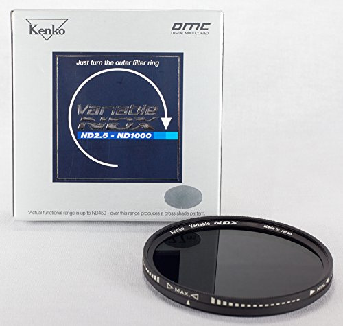 Kenko KNDX77 - Filtro polarizador (77 mm) y Anillo Adaptador (de 77 a 67 mm), Color Negro y Gris