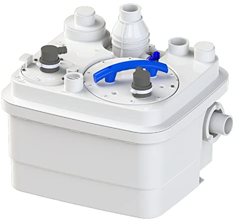 SFA SANIFLO - Sanicubic 1 - Heavy Duty Above Ground Sewage Pump - Grinder - Discharge Up to 50GPM - 120V - Certified CSA (IPC, NSPC), IAPMO (UPC) - 4 Years Warranty - Made In France